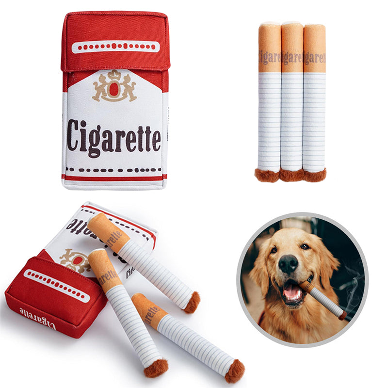 Meravo™ Cigarette Squeaky Dog Toy