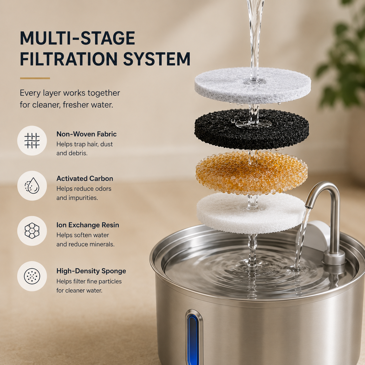 Meravo™ SmartFlow Water Fountain