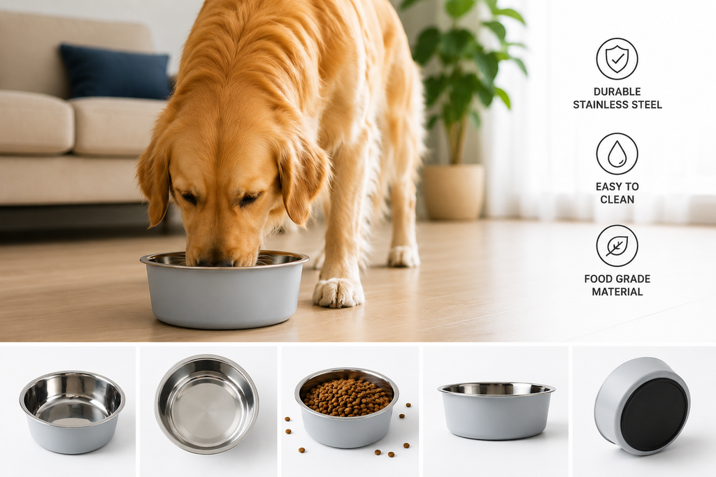 Meravo™ Everyday Stainless Steel Pet Bowl