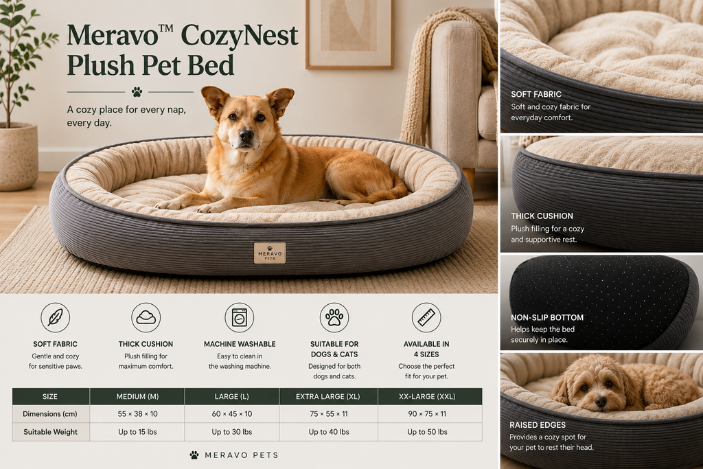 Meravo™ CozyNest Orthopedic Pet Bed