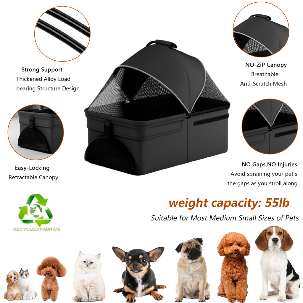 Meravo™ Voyage 2-in-1 Pet Stroller
